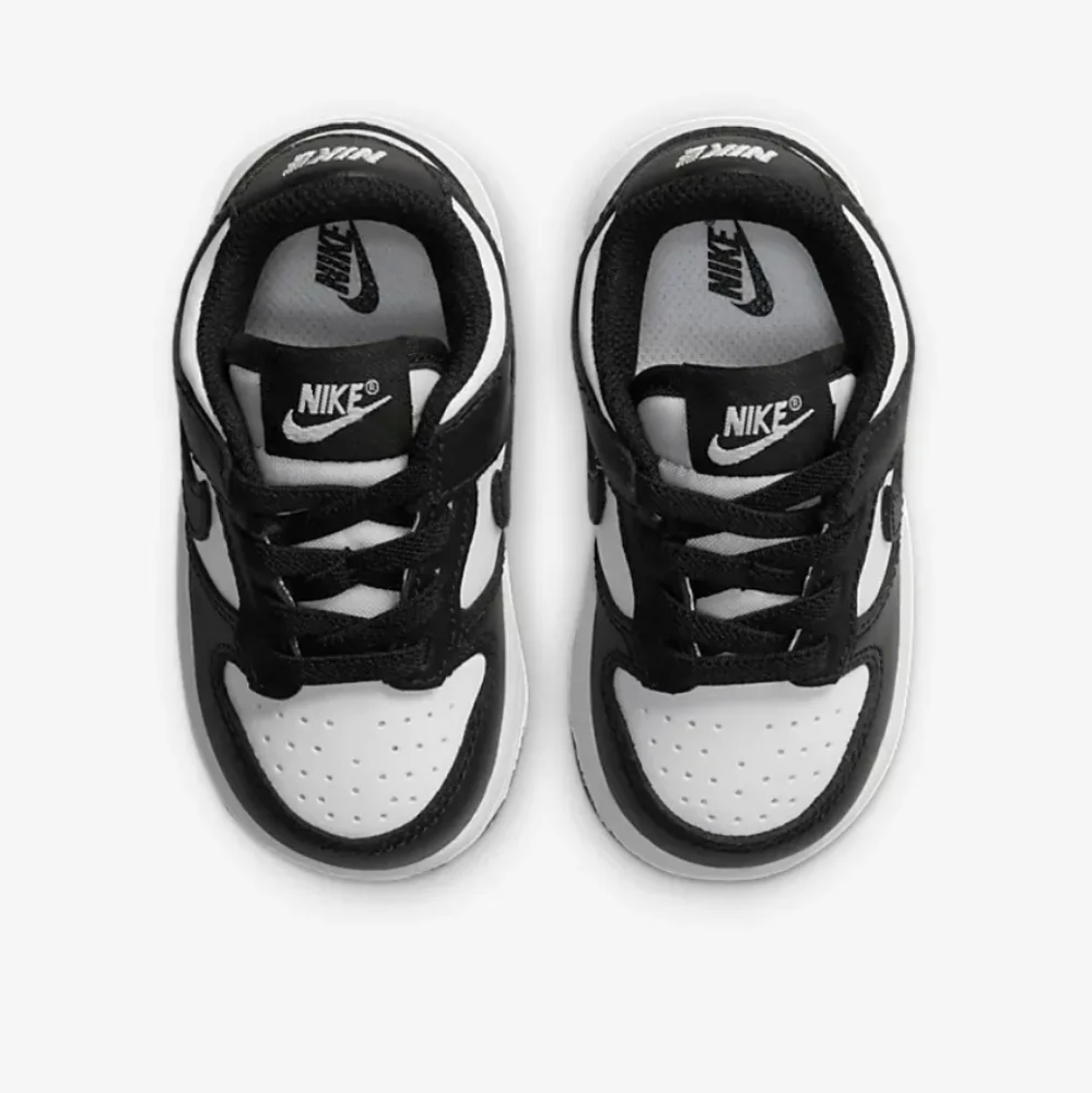 Nike Kids Black and White Low-Top Sneakers